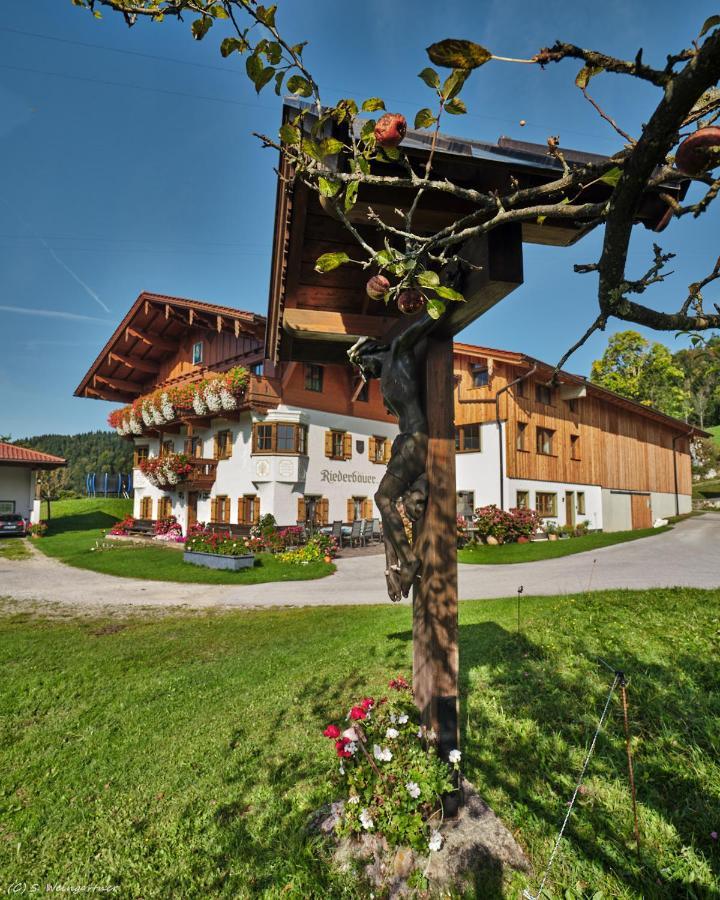 Biobauernhof und Ferienhaus Riederbauer Rettenschöss Exterior foto
